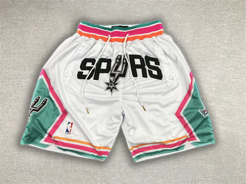 San Antonio Spurs Just Don White Shorts TheFutbolistaCloset