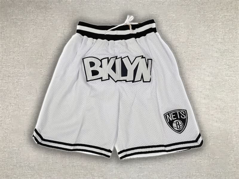 Brooklyn Nets Just Don White Shorts - TheFutbolistaCloset