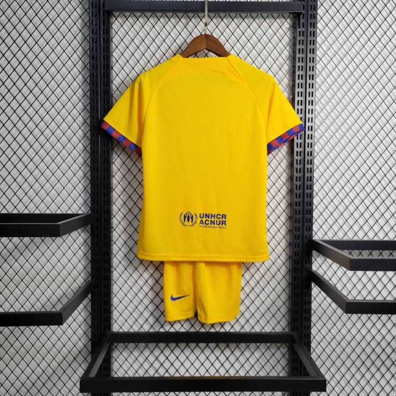 FCBarcelona 22/23 Fourth Kids Set - TheFutbolistaCloset