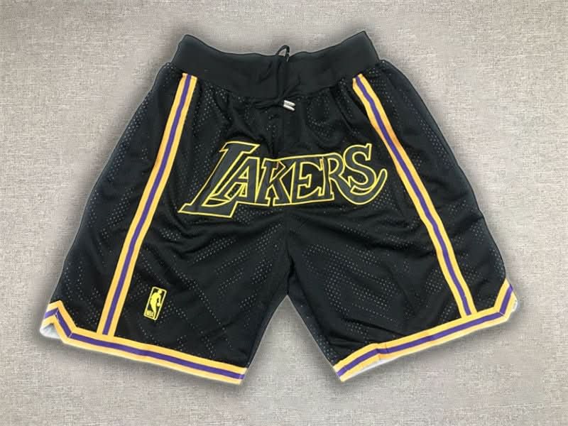 Los Angeles Lakers Just Don Black Shorts - TheFutbolistaCloset