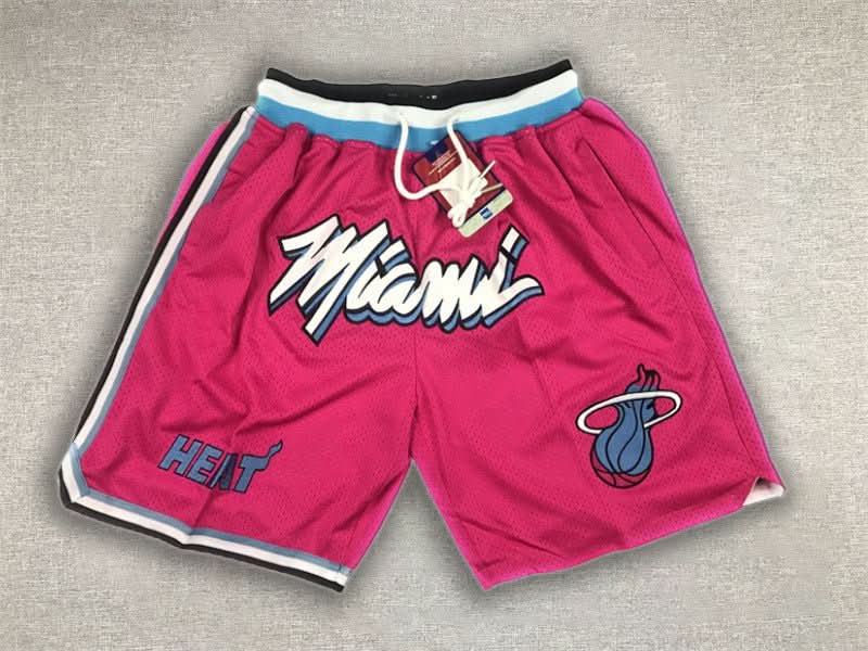Miami Heat Just Don Pink Shorts - TheFutbolistaCloset