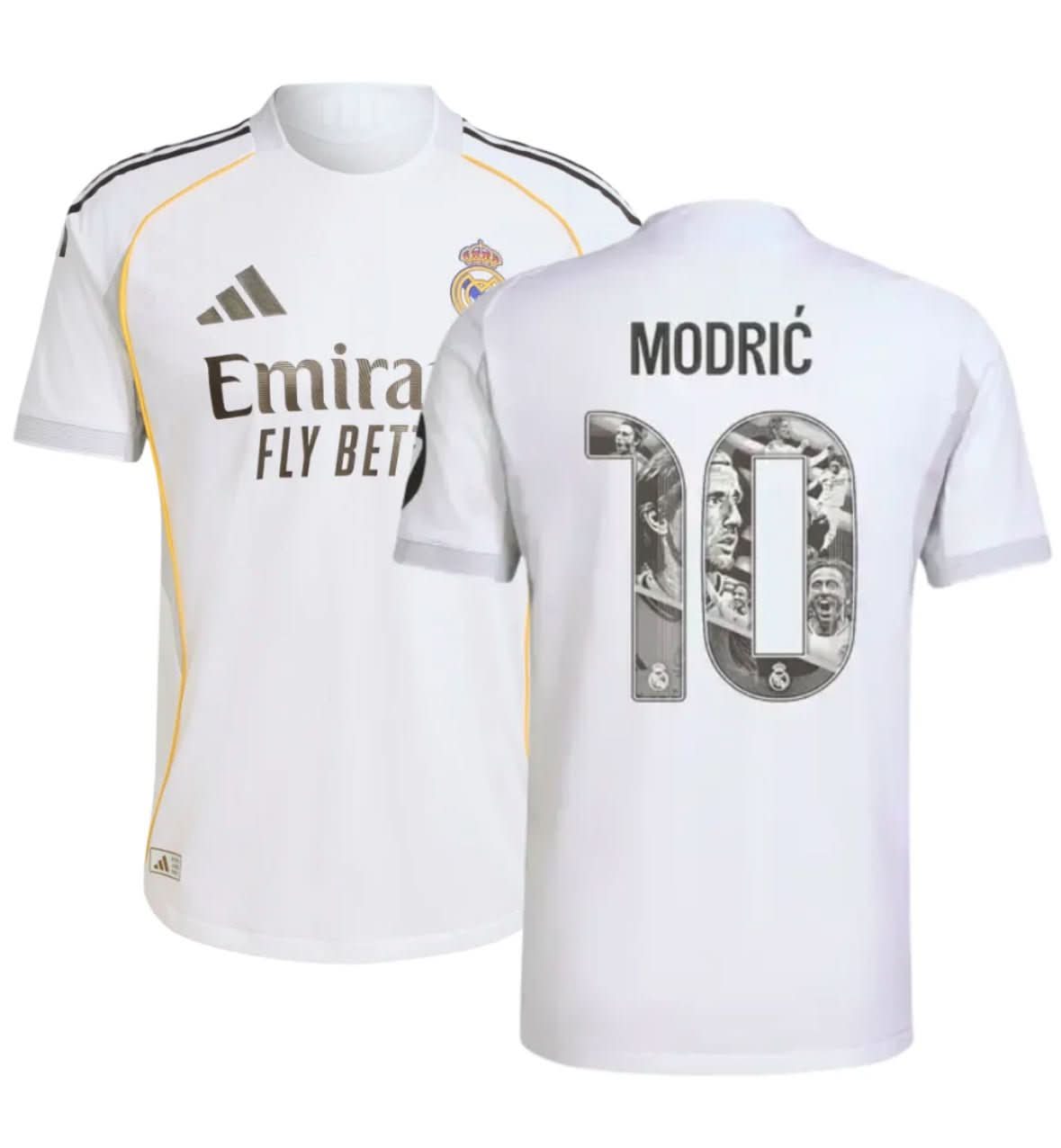 Real Madrid 25/26 Home Shirt - Special Modric Font - TheFutbolistaCloset