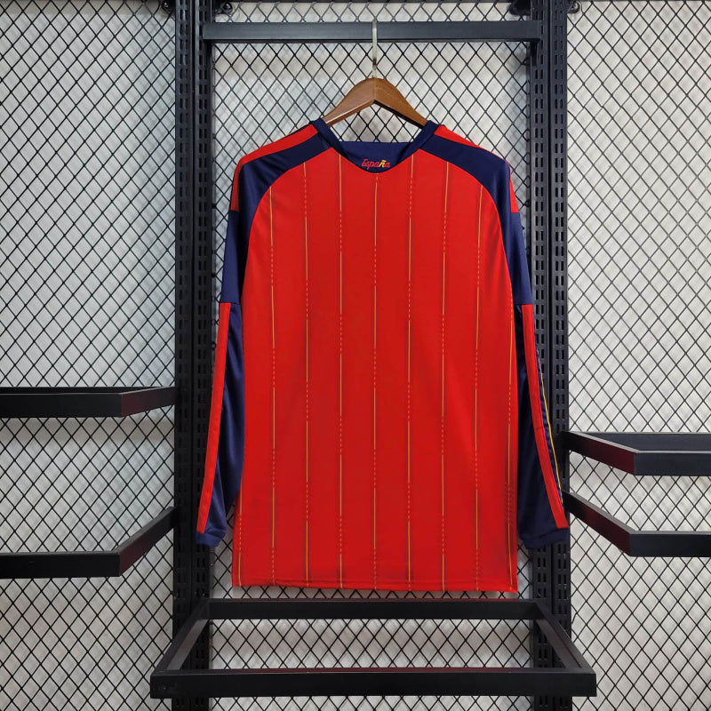 חולצת משחק רשמית בית נבחרת ספרד שרוול ארוך מונדיאל 2026