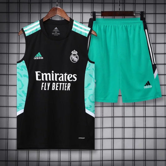 Real Madrid 22/23 Black Light Blue Training Shirt