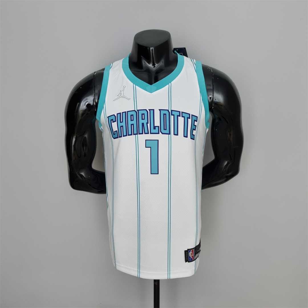 Charlotte Hornets White Jersey