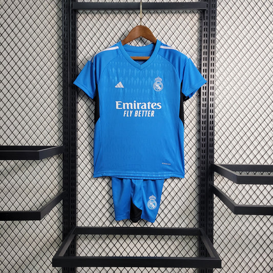 Real Madrid Blue Goalkeeper Kids Set