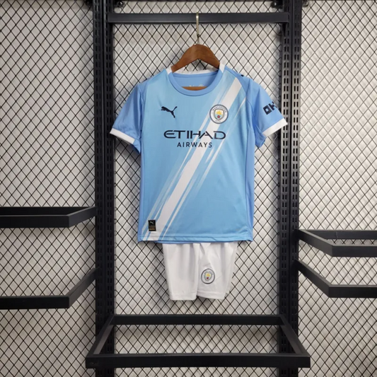 Manchester City 25/26 Home Kids Set