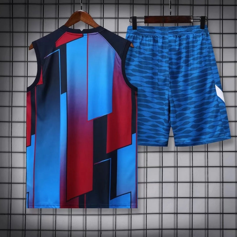 FCBarcelona 22/23 Blue Red Training Shirt