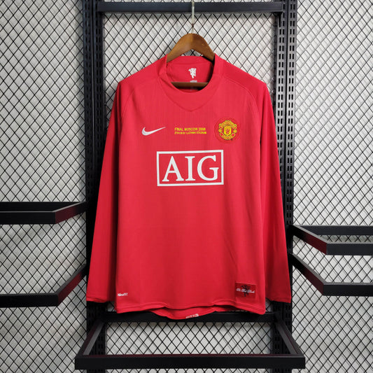 Manchester United 07/08 Home Shirt Long Sleeve