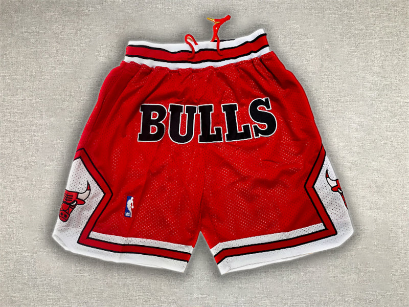 Chicago Bulls Just Don Red Shorts