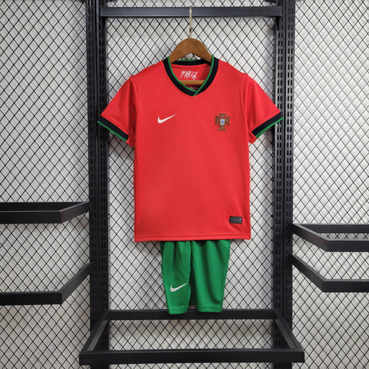 Portugal Euros 2024 Home Kids Set