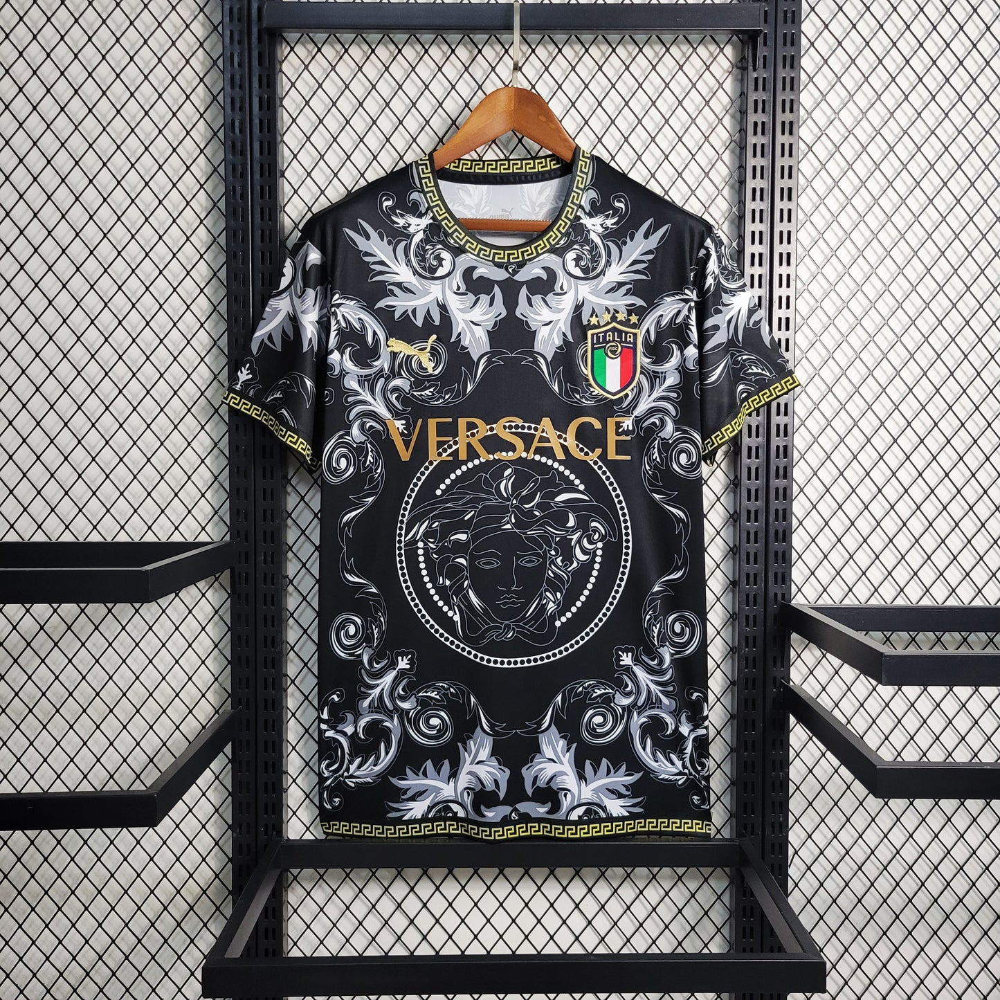 Italy Black Versace Special Edition Shirt