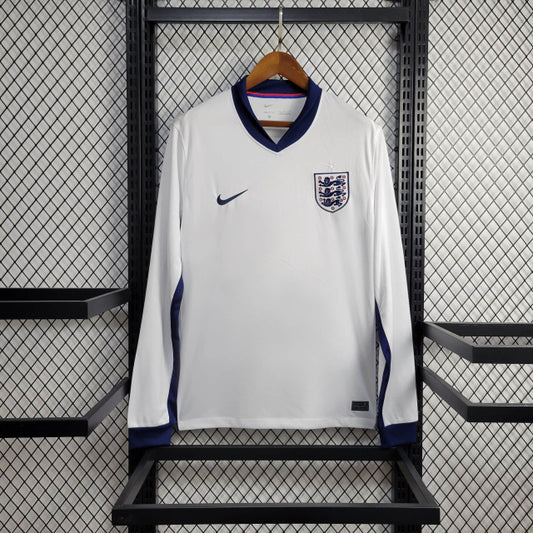 England Euros 2024 Home Shirt Long Sleeve