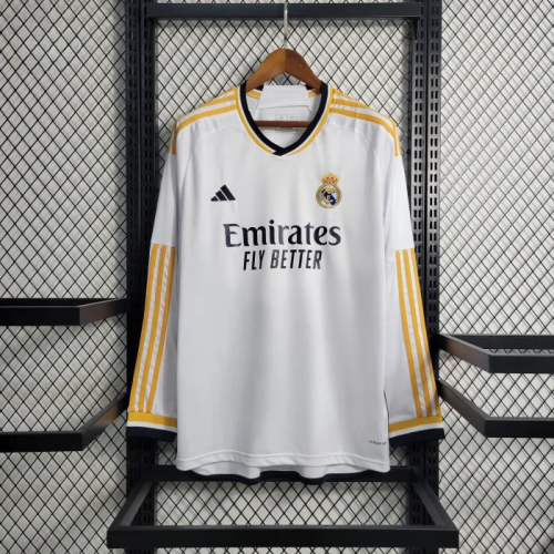 Real Madrid Home Shirt Long Sleeve