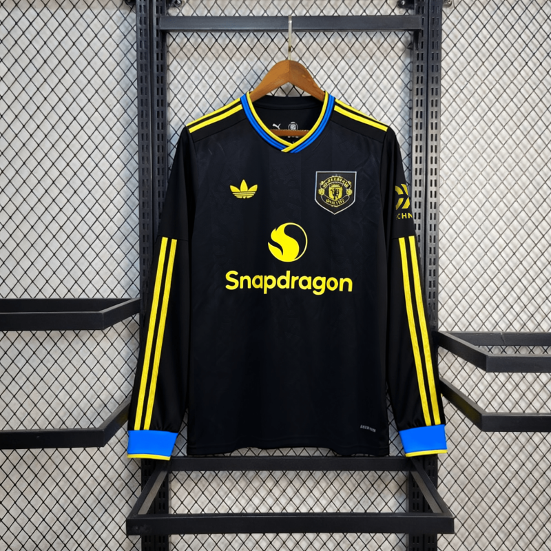 חולצת משחק רשמית מנצ׳סטר יונייטד שלישית 25/26 שרוול ארוך