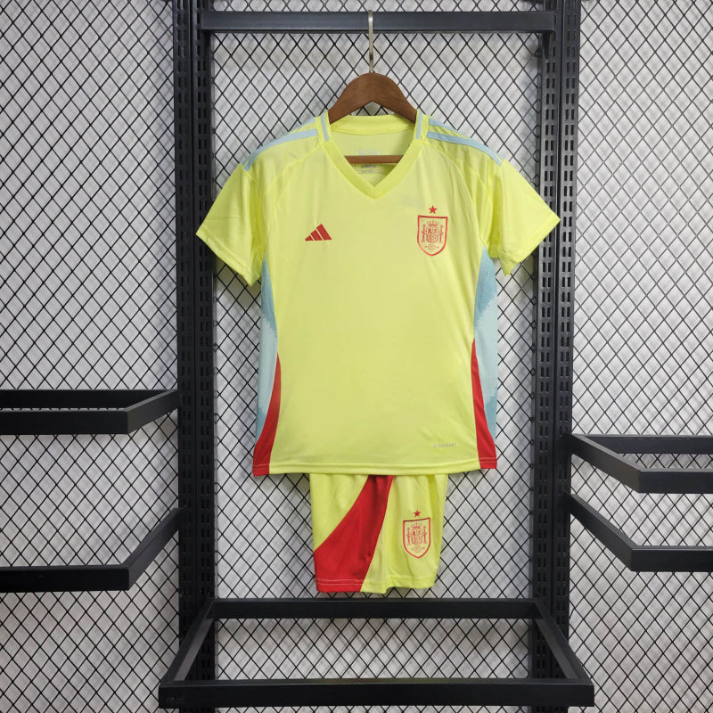 Spain Euros 2024 Away Kids Set