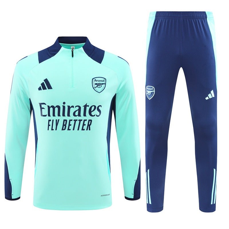 Arsenal 24/25 Light Blue & Dark Blue Sleeves Training Set