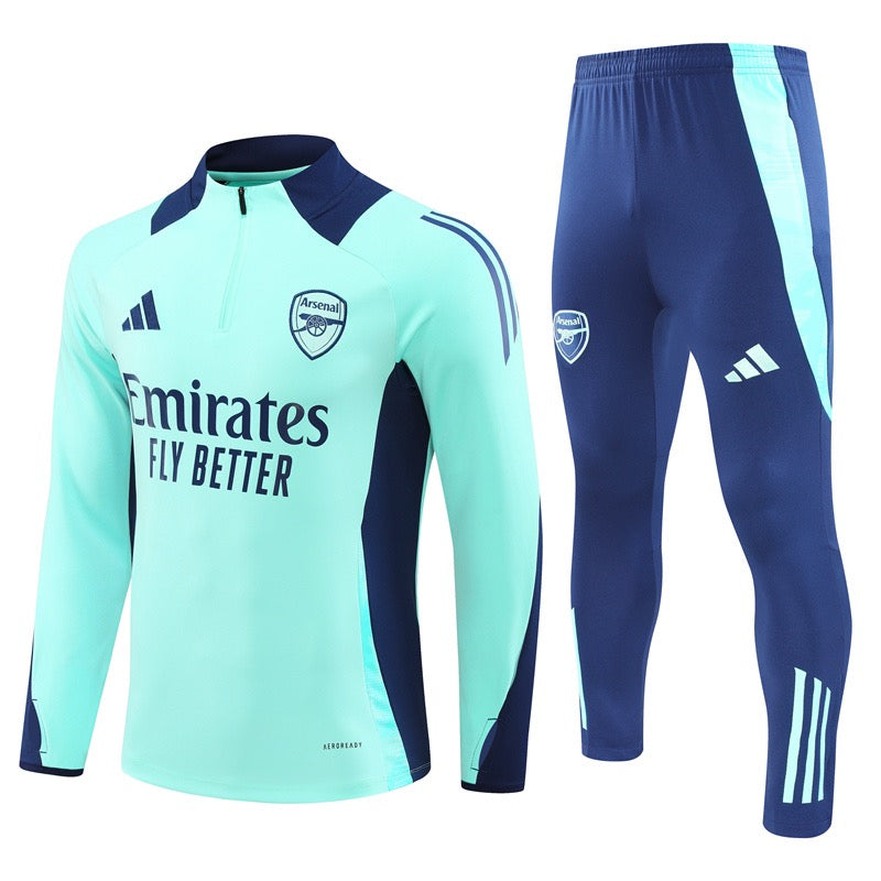 Arsenal 24/25 Light Blue & Dark Blue Sleeves Training Set