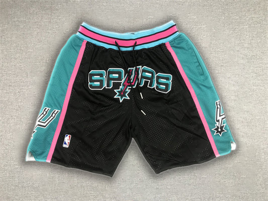 San Antonio Spurs Just Don Black Shorts