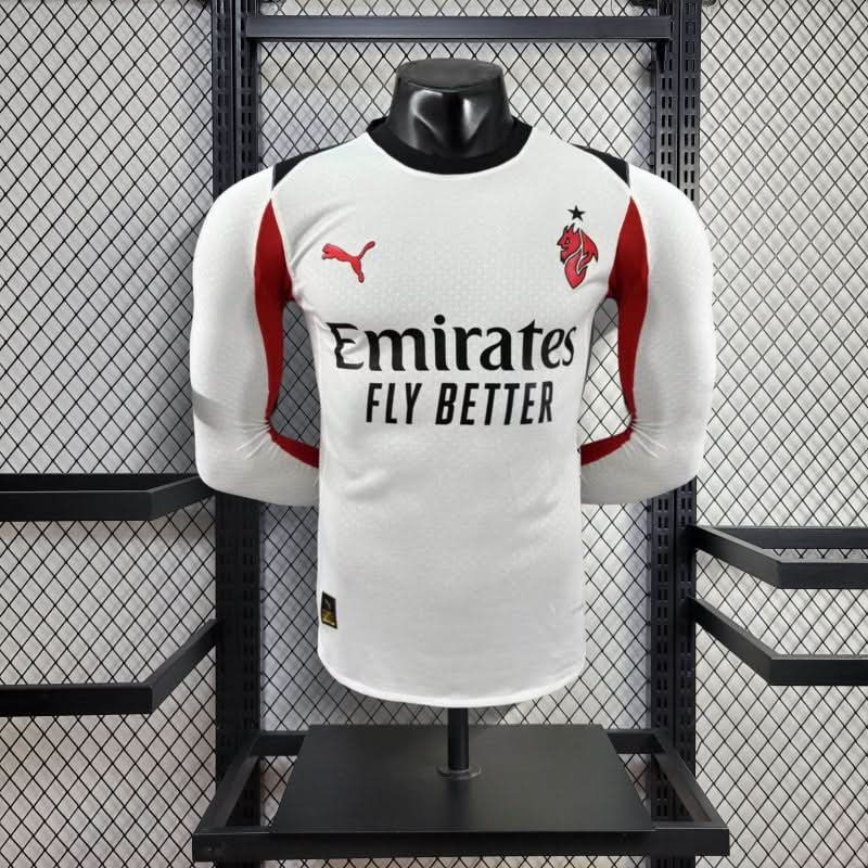 AC Milan 25/26 Away Shirt Long Sleeve - TheFutbolistaCloset