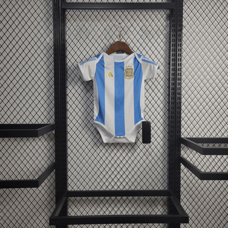 Argentina Copa America 2024 Home Babies Body Shirt - TheFutbolistaCloset
