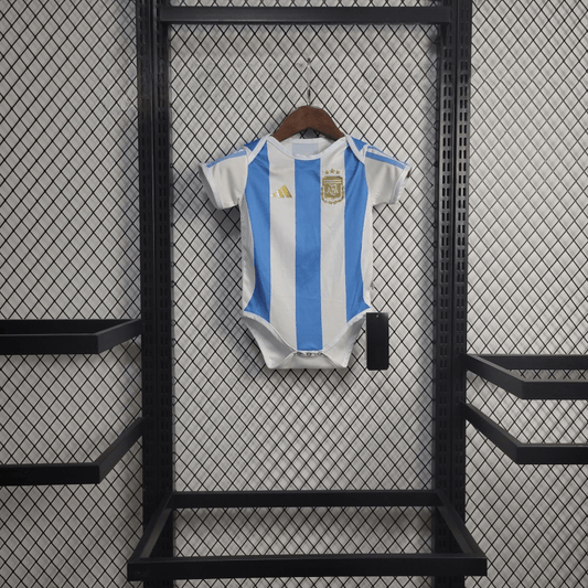 Argentina Copa America 2024 Home Babies Body Shirt - TheFutbolistaCloset