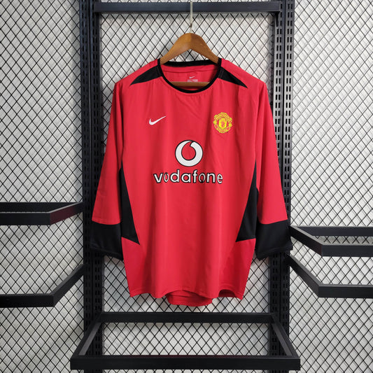 Manchester United 02/04 Home Shirt Long Sleeve
