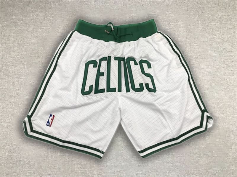 Boston Celtics Just Don White Shorts - TheFutbolistaCloset