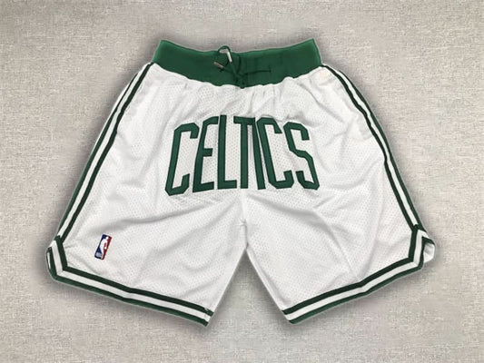 Boston Celtics Just Don White Shorts - TheFutbolistaCloset