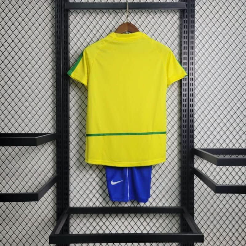 Brazil 2002 Home Kids Set - TheFutbolistaCloset