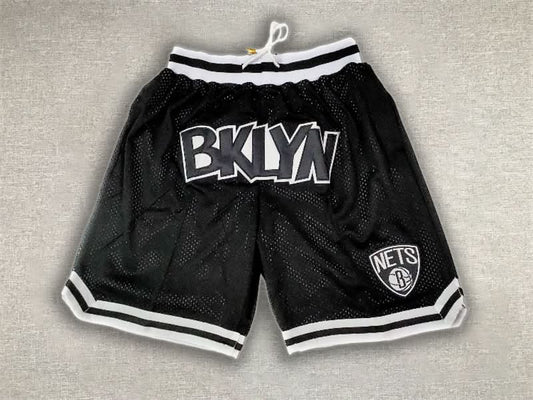 Brooklyn Nets Just Don Black Shorts - TheFutbolistaCloset