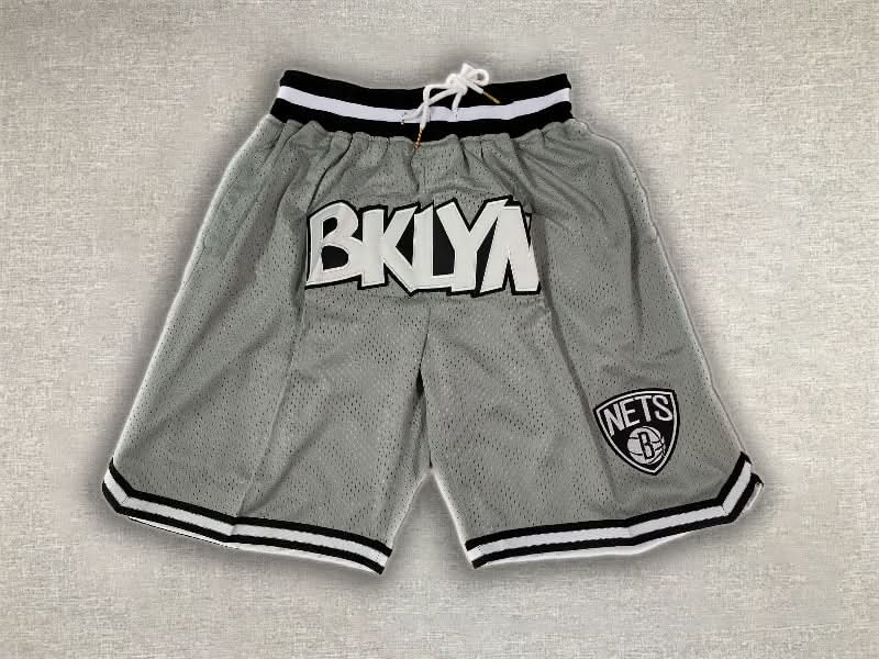 Brooklyn Nets Just Don Grey Shorts - TheFutbolistaCloset