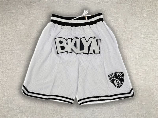 Brooklyn Nets Just Don White Shorts - TheFutbolistaCloset