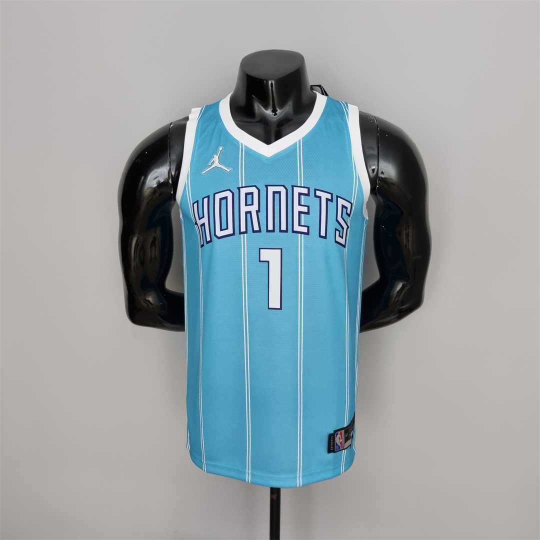 Charlotte Hornets Light Blue Jersey - TheFutbolistaCloset