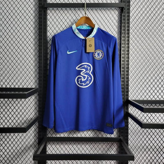 Chelsea 22/23 Home Shirt Long Sleeve - TheFutbolistaCloset