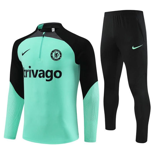 Chelsea 23/24 Light Green Black Training Set - TheFutbolistaCloset
