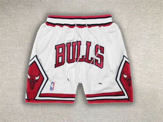 Chicago Bulls Just Don White Red Shorts - TheFutbolistaCloset