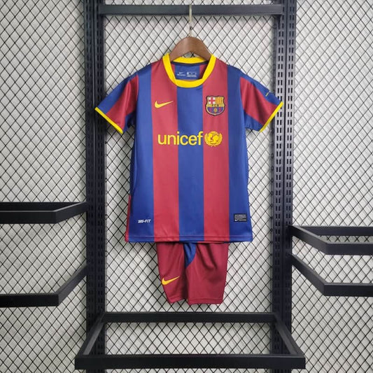 FCBarcelona 10/11 Home Kids Set - TheFutbolistaCloset