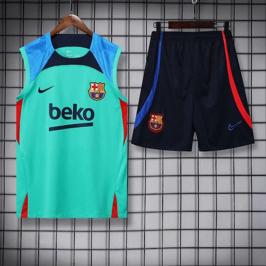 FCBarcelona 22/23 Light Blue Training Shirt - TheFutbolistaCloset