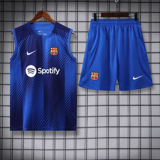 FCBarcelona 23/24 Blue Training Shirt - TheFutbolistaCloset