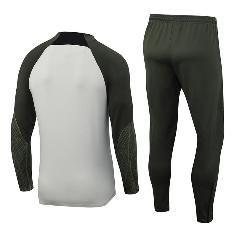 FCBarcelona 23/24 Cream Dark Green Training Set - TheFutbolistaCloset