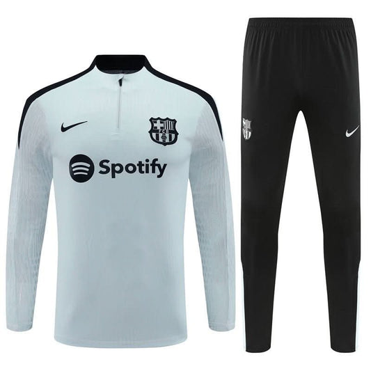 FCBarcelona 24/25 Grey & Black Training Set - TheFutbolistaCloset