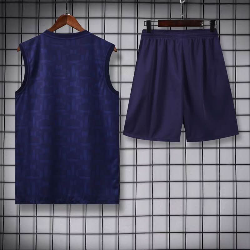 FCBarcelona 25/26 Dark Blue Training Shirt - TheFutbolistaCloset