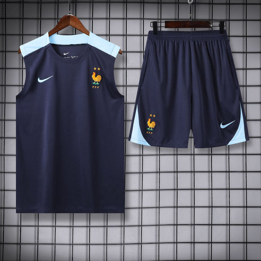 France Dark Blue Training Shirt - TheFutbolistaCloset