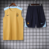 גופיית אימון צרפת זהובה תכלת - TheFutbolistaCloset