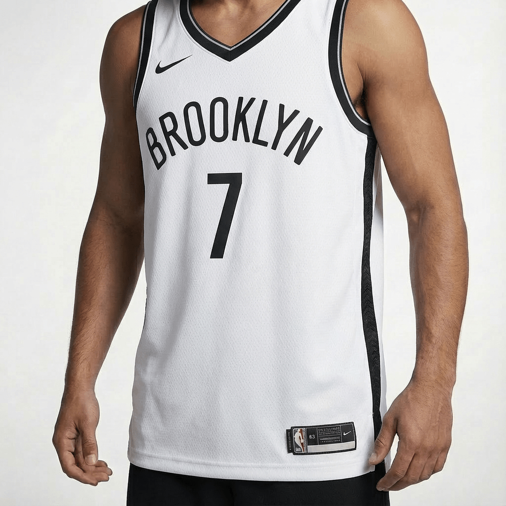 גופיית משחק ברוקלין נטס לבנה - TheFutbolistaCloset