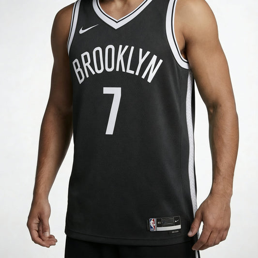 גופיית משחק רשמית ברוקלין נטס שחורה - TheFutbolistaCloset