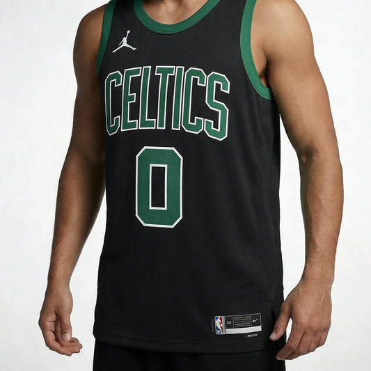 גופיית משחק רשמית בוסטון סלטיקס שחורה - TheFutbolistaCloset