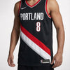 גופיית משחק רשמית פורטלנד טרייל בלייזרס שחורה