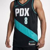 גופיית משחק רשמית פורטלנד טרייל בלייזרס שחורה תכלת 2025/26